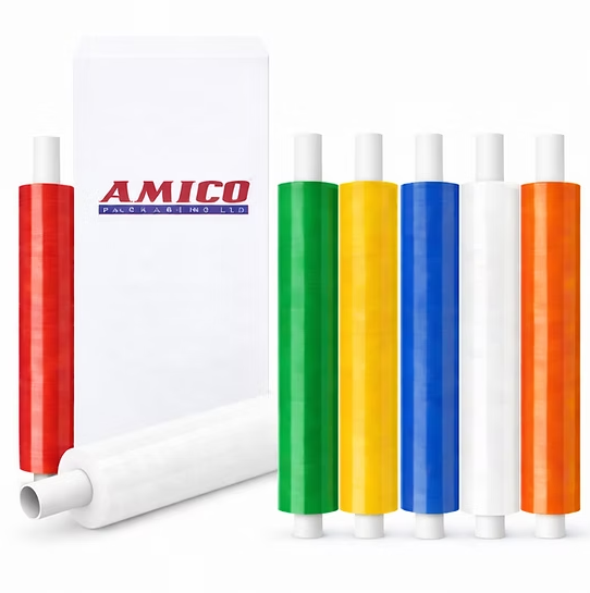 Coloured Pallet Stretch Wrap Extended Wrapping Film 400mm x 250m, 20mu